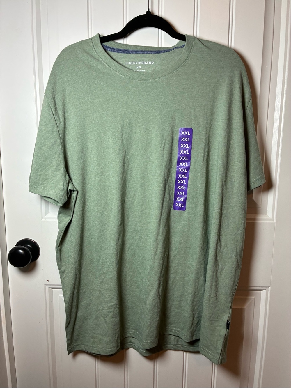 Lucky Brand Men's Light Sage Green Short Sleeve Tee